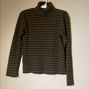 Long sleeve Striped Turtleneck